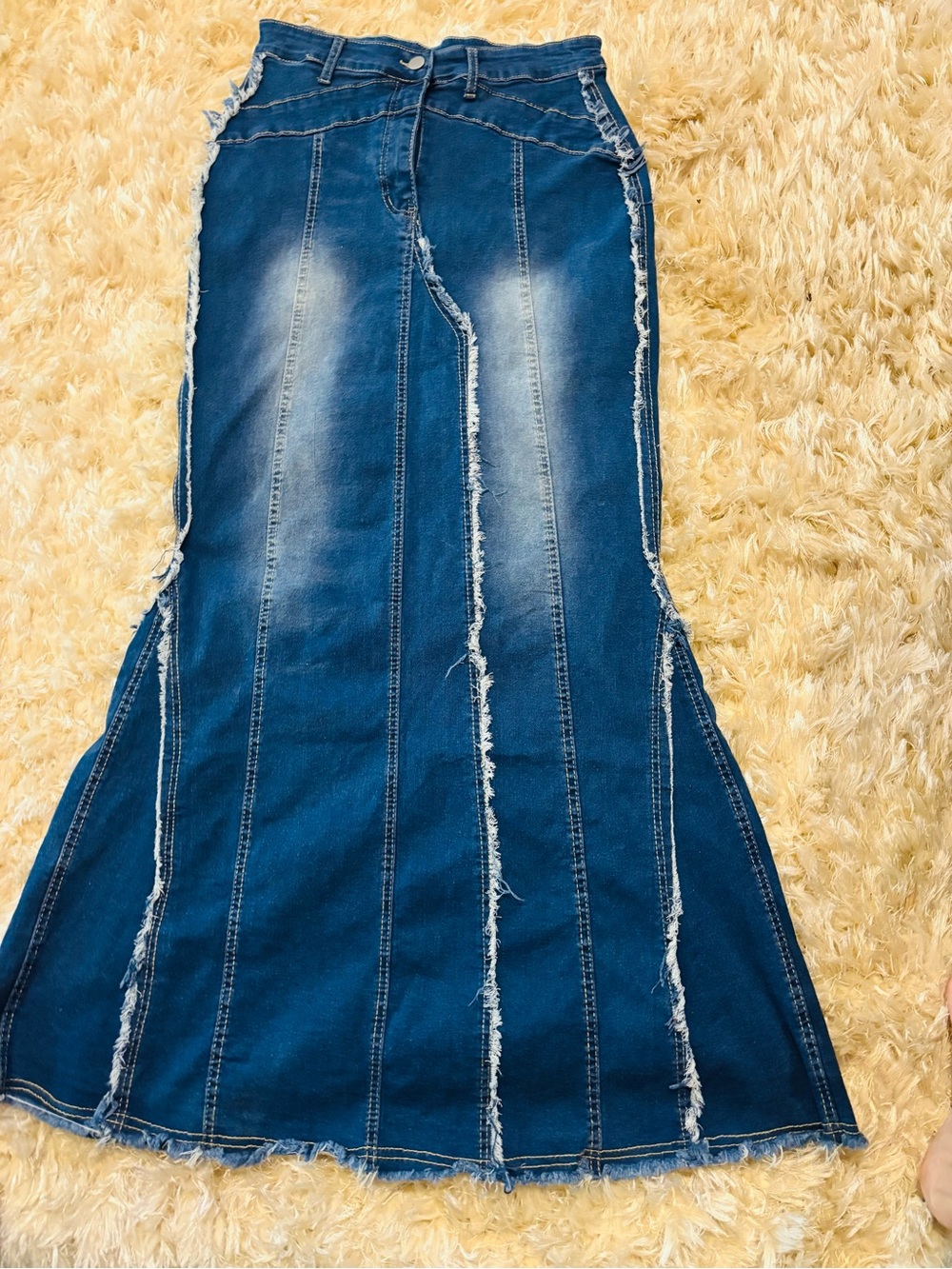 Maxi Jean Skirt